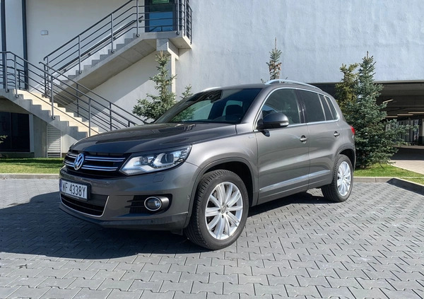 Volkswagen Tiguan cena 50950 przebieg: 206372, rok produkcji 2014 z Warszawa małe 79